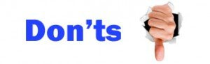 donts